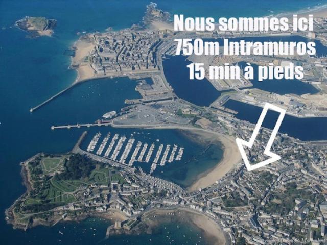 Chambre - Bed & Breakfast - Plage 50M - Residence Saint-Malo Eksteriør billede